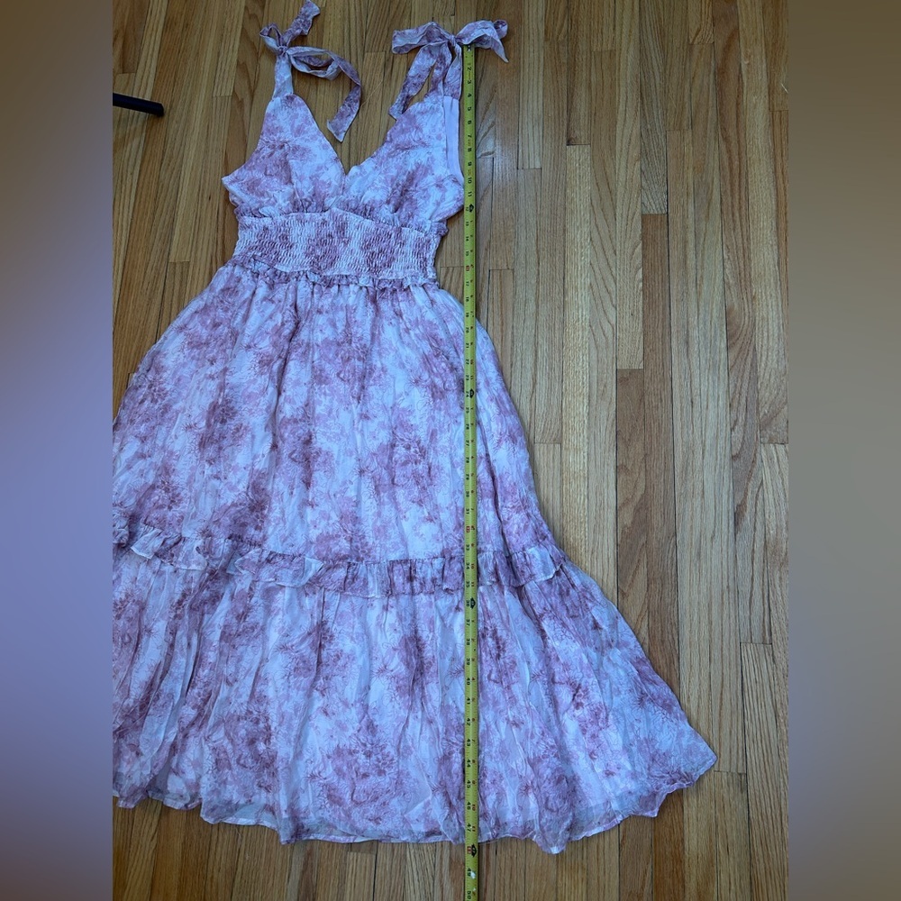 NWT En Saison Michelle Floral Organza Midi-Dress - Picture 10 of 10